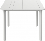 Resol Noa 90 x 90 cm Square Garden Table for 4 Seater Elegant and Durable UV Protection for Outdoor Yard Patio or Porch White