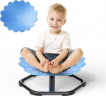 Tanniws Carousel Children's Swivel Chair, 360&deg; Balance Board, Children's Sensory Swivel Chair, Autism Toy for Trains Body Coordination and Balance for Boys and Girls
