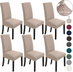 NORTHERN BROTHERS toolikatted s&ouml;&ouml;gitoa jaoks, s&ouml;&ouml;gilaua toolikatted, 6 komplekt, s&ouml;&ouml;gitooli katted, parson toolikatted, k&ouml;&ouml;gitoolikatted, khaki, suurus 37 (Yitao Kaqi 6)