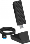 NETGEAR Nighthawk WiFi 7 USB 3.0 adapter (A9000) BE6500 Tri-Band Wireless Gigabit kiirus (kuni 6,5Gbps) - 6GHz sagedusvahemik - Router/Mesh &uuml;hilduv - Windows 11 arvutile