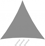 AMANKA 98% UV-kaitse: 8 x 8 x 8 kolmnurkne markiis Patio katuse p&auml;ikesekaitse kolmnurk aias batuut Pergola D ring basseinile Hall