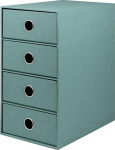 R&ouml;ssler SOHO paberikast, Office Organiser Desk, sahtliorganisaator, kontoritarvikud ja kontoritarbed, lauaorganisaatorikast, 18 x 25 x 32 cm, 1 tk, v&auml;rv: roheline, opaal