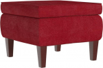 vidaXL Jalats, puidust jalgadega jalatugi, polsterdatud jalatugi elutuppa, magamistuppa, esikusse, jalgade tugi Ottomani, kaasaegne, veinipunane sametist