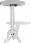 VidaXL Table auxiliaire ronde alumiiniumist Argent&eacute;