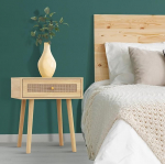 Atlantic Loft & Luv Remy BoHo keskkaalu naturaalse sahtliga, naturaalne k&uuml;ljelaud, puukomposiit m&auml;nd rotangist