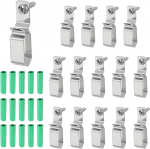 hankekaart 15 St&uuml;ck Lichterketten-Aufh&auml;nger-Haken, LED-Lichtstreifenhalter f&uuml;r 10 x 16 mm breite Streifen, Edelstahl-Kordel-Organizer zum Aufh&auml;ngen von Weihnachtslicht-Wand-Kabel-Lichterketten