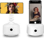 SUPERUS auto n&auml;o j&auml;lgimise hoidik, 360&deg; automaatne j&auml;lgimise telefonihoidik mobiiltelefonile / lauale / statiivile, USB laadimine, ei vaja rakendust, ideaalne mobiiltelefoni hoidik live vlogi striimimiseks (valge)