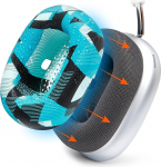 WC SweatZ Max - patenteeritud k&otilde;rvapadja kaitsekatted Airpods Maxile Wicked Cushions poolt | Higikindel ja kergesti pestav | T&auml;ielik higikaitse k&otilde;rvapadjadele | Cyan Prisma
