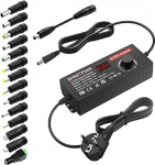 SHNITPWR universaalne toiteallikas 9V ~ 36V 4A 144W DC 9V 12V 14V 19V 24V 30V 36V Reguleeritav AC DC adapter 5.5x2.5mm 14 otsaga CCTV kaamera k&otilde;larile