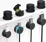 Kaablihoidja isekleepuv 360&deg; p&ouml;&ouml;ratav kaabliside isekleepuv kaabliorganisaator lauaarvuti