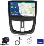 [Android 15 2G + 64G] Inefala autoraadio Peugeot 207 2006-2010, traadita Carplay & Android auto, 9-tolline puuteekraaniga raadio Bluetooth 2 DIN koos GPS/WiFi/Bluetooth/USB/RDS/FM mikrofoniga tagurdamine