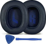 Asendatavad k&otilde;rvapadjad JBL E65 (E65BT E65BTNC)/Live 650 (650NC 650BTNC)/Live 660 (660NC 660BTNC)/Duet NC Over-Ear k&otilde;rvaklappide k&otilde;rvapadjad Pehme nahast k&otilde;rvapadjad M&uuml;raisolatsiooni vaht k&otilde;rvapadjad (sinine / sinine)