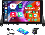 Android 13 autoraadio Mercedes-Benz C-klassile W204 S204 2006-2011 Carplay Android auto, 9-tolline IPS puuteekraan koos Mirror Link FM Bluetooth DAB+ GPS WiFi tagurduskaameraga + mikrofon, 2+32G