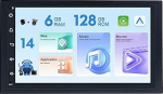 6G + 128GB IPS 6.75-tolline autoraadio Android 14 Universal Carplay Android Autp DSP GPS navigatsioon SWC WiFi kaamera + mikrofon