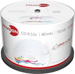 Primeon CD-R 80Min/700MB/52x Cakebox (50 plaati), 2761109 ((50 plaati) foto-kettale ultragloss Surface, Water resistant Inkjet Fullsize Printable)