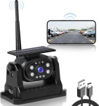 Hodozzy traadita tagurduskaamera, stabiilne WiFi, 1080P tagurduskaamera veekindla IP68, p&auml;ikeselaadimise, magnetilise aluse, &ouml;ise n&auml;gemise, tagurdusabi laetav kaamera veoautole