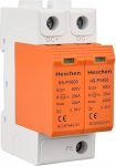 Heschen PV liigpingekaitse, 20KA, tulekindel, 35mm DIN r&ouml;&ouml;pale paigaldatav (HS-PV600, 2P 600VDC)