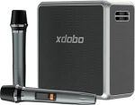 xdobo King Max Bluetooth Karaoke k&otilde;lar 2 traadita mikrofoniga, 140 W RMS, IPX5 veekindel, kaasaskantav peok&otilde;lar, C-t&uuml;&uuml;pi 12+ tundi m&auml;nguaega
