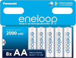 Taaskasutatavad patareid AA / R6 2000 mAh Panasonic Eneloop 8 Stk