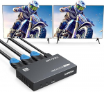 MT-VIKI 4K60Hz HDMI Splitter 1 sisse 2 v&auml;lja samaaegselt HDMI Splitter 2 monitori peegel 1x2 EDID HDCP 2.2 4:4:4 40 m pikkade vahemaade &uuml;lekanne