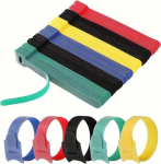 Wiederverwendbare Kabelbinder, 15,2 cm, verstellbare Kordelb&auml;nder, Kabel-Organizer, Kabelwicklung und Hakenschlaufen-Kabel-Management f&uuml;r B&uuml;ros, Rechenzentren, Zuhause, 100 St&uuml;ck