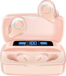 Esiposs traadita Bluetooth 5.0 k&otilde;rvaklapid mikrofoniga 156H m&auml;nguaeg koos USB-C LCD laadimiskohvriga, traadita stereoheli IPX7 veekindlad k&otilde;rvaklapid iPhone'ile Samsung Androidile