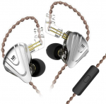 NEX KZ ZSX 5BA + 1DD 6 draiveri h&uuml;briid IEM HiFi k&otilde;rvaklapid koos tsingisulamist otsaklapiga, 0,75 mm 2-pinnalised eemaldatavad m&uuml;ra summutavad k&otilde;rvaklapid