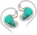 Yinyoo KZ AS16 PRO In-Ear k&otilde;rvaklapid, 8 tasakaalustatud armatuuri draiverid Stage Studio HiFi IEM k&otilde;rvamonitoris, m&uuml;raisolatsioon, 3,5 mm m&auml;nguk&otilde;rvaklapid muusikutele, lauljatele (Cyan, ilma mikrofonita)