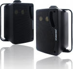 STUDIOFINIX v&auml;ljas Bluetooth-k&otilde;larid - 3,5-tolline paar 3-Way 200 W, seinale paigaldatav veekindel merek&otilde;lar, raskev&otilde;imeline grill, sobib koju, paati, terrassile (must)