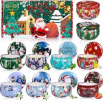 LEMESO j&otilde;ulul&otilde;hnak&uuml;&uuml;nlad J&otilde;uluk&uuml;&uuml;nlad kingikomplekt naistele 8 tk sojavaha aroomiteraapiak&uuml;&uuml;nla komplekt, kaasaskantavad reisik&uuml;&uuml;nlad stressi leevendamiseks, l&otilde;&otilde;gastumiseks, j&otilde;uludeks, s&uuml;nnip&auml;evaks