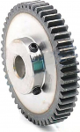 Mitre Gear 1 Piece Bore 10/12/14/15/16/17 mm Carbon Steel for Engine, 35 Teeth - 80 Teeth Gearbox 1.5 Module Metal Spur Gear with Step Sprocket Mechanical (Colour: 16 mm Bore, Size: 80 Teeth)