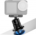 NEEWER magnetiline kaamerakinnitus, mis &uuml;hildub DJI Osmo 360 / Action 5 Pro / 4/3, 360&deg; kiirvahetusega kuulipea adapteri kinnitus 1/4-tollise keermega POV, kaamerapuuri, statiivi jaoks, AC013