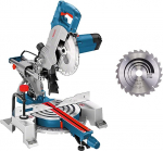 Bosch Professional Gittersaag GCM 80 SJ (1400 W, saetera l&auml;bim&otilde;&otilde;t: 216 mm, sh. 2 x ketassae tera, kuuskantv&otilde;ti)