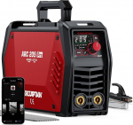 ARCCAPTAIN iControl ARC205 Pro Welding Machine [App Control] 205 Amp ARC/Lift TIG Welding Machine, LED Display, IGBT Inverter 230 V MMA Welding Machine with Warm Start, Arc Force and Anti-Stick