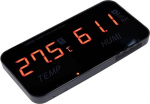 FTVOGUE Gro&szlig;bild-Hygrometer, Temperatuur- und Luftfeuchtigkeitsmesser, ABS-materjal, Zeigt -4 Bis 176 &deg;F an, Ideal f&uuml;r den Einsatz in Innenr&auml;umen und Gew&auml;chsh&auml;usern