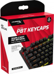 HyperX PBT klahvikorkid - t&auml;ielik klahvikomplekt, Double Shot PBT materjal, inglise (US) paigutus, 104, sinist v&auml;rvi