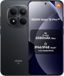 XIAOMI Redmi Note 15 Pro 5G nutitelefon (12 + 512 GB) - 6580 mAh aku, IP66/IP68 tolmu- ja veekaitse, 200 MP kaamera, 6,83-tolline AMOLED-ekraan, must