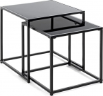 Haku Side Table Set of 2 Black