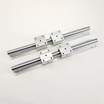 VDOQTLJT Professionelle 2-teilige SBR16-Linearschienenf&uuml;hrung 300 400 500 600 1000 1200 1500 mm + 4-teiliges SBR16UU-Linearlagerblock-Linearschienenset(1500mm)