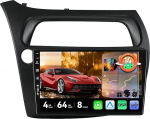 MSD Autoradio Honda Civicile (2006-2012) | 4G + 64G, Octa-Core - Android 14 GPS navigatsiooniradio | CarPlay Android auto roolijuhtimine Dual-Band WiFi DSP DAB | Tagurduskaamera | 2 DIN 9-tolline | 2 DIN 9-tolline