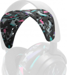 WC HeadbandZ Arctis Nova V2 - t&auml;iustatud lai silikoonist peapael, mis &uuml;hildub Wicked Cushions Arctis Nova k&otilde;rvaklappidega | Laiem kaalujaotuse disain | 90ndate musta v&auml;rvi