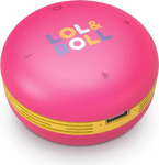Energy Sistem LOL&Roll Pop Kids Speaker (kaasaskantav k&otilde;lar lastele, traadita Bluetooth 5.0 tehnoloogia, muusika jagamine, helitugevuse reguleerimine, 5 W) - roosa, LOL & Roll Pop Kids Speaker roosa