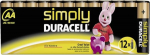 Duracell Simply AA patareid 12 kaupa