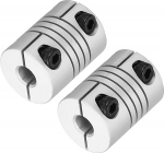 hankekaart Flexible Wellenkupplung, 3,17 kuni 5 mm, 20 mm pikkus, 15 Durchmesser, Klemmwellenkupplung, Aluminiumlegierung, Gelenkverbinder, Schrittmotor-Kupplung f&uuml;r 3D-Drucker, CNC-Maschinen