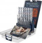 Presch Metal Drill Bit Set HSS Cobalt 19 Pieces - Stainless Steel Drill Bit Set - High-Quality Drill Bit Set for Metal, Steel, Iron and Much More - Professional HSS-CO Stainless Steel Drill Bit -