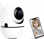 Jectse Security Camera, IP Camera 1080P HD 350 Degree WiFi Smart Camera, Motion Detection, Two-Way Audio in Real Time, Night Vision, Surveillance Camera for Baby Pet Indoor