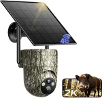 4G LTE Wildlife kaamera SIM-kaardiga, 2K traadita p&auml;ikese looduskaamera mobiiltelefoni edastamise rakendusega, v&auml;livalve kaamera aku v&auml;rvilise &ouml;&ouml;n&auml;gemisega