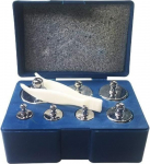 DADAKEWIN 500 g weight kit with 1 x 200 g and 2 x 100 g and 1 x 50 g and 2 x 20 g and 1 x 10 g, mechanical scales accessories for physics laboratory teaching, mechanical balance (size: 500 g)