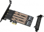 Bewinner M.2 NVMe to PCIE adapter, M.2 NVMe SSD to PCIE laienduskaart, 6Gbps NCQ MSI kontrolleri laienduskaart, Dual M.2 PCIE adapter Win 7/8/8.1/10/11 jaoks