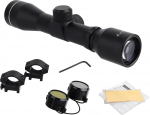 FOCUHUNTER Rifle Scope 4 x 32 Compact Rifle Scope Punase rohelise sihiku ja 20 mm Weaver/Picatinny Rail paigaldusr&otilde;ngaga.